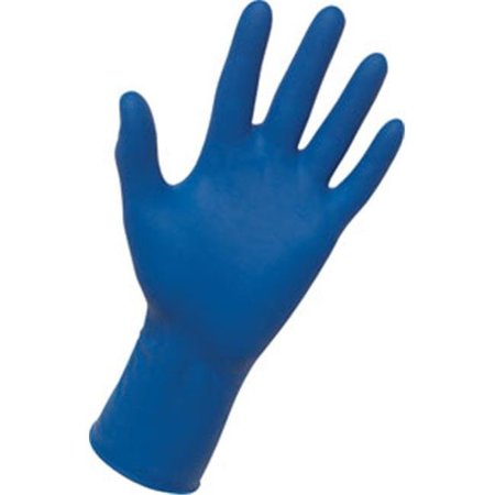 SAS SAFETY Thickster, Latex Exam Gloves, 14 mil Palm, Latex, Powder-Free, XL, 50 PK, Blue SAS-6604-20